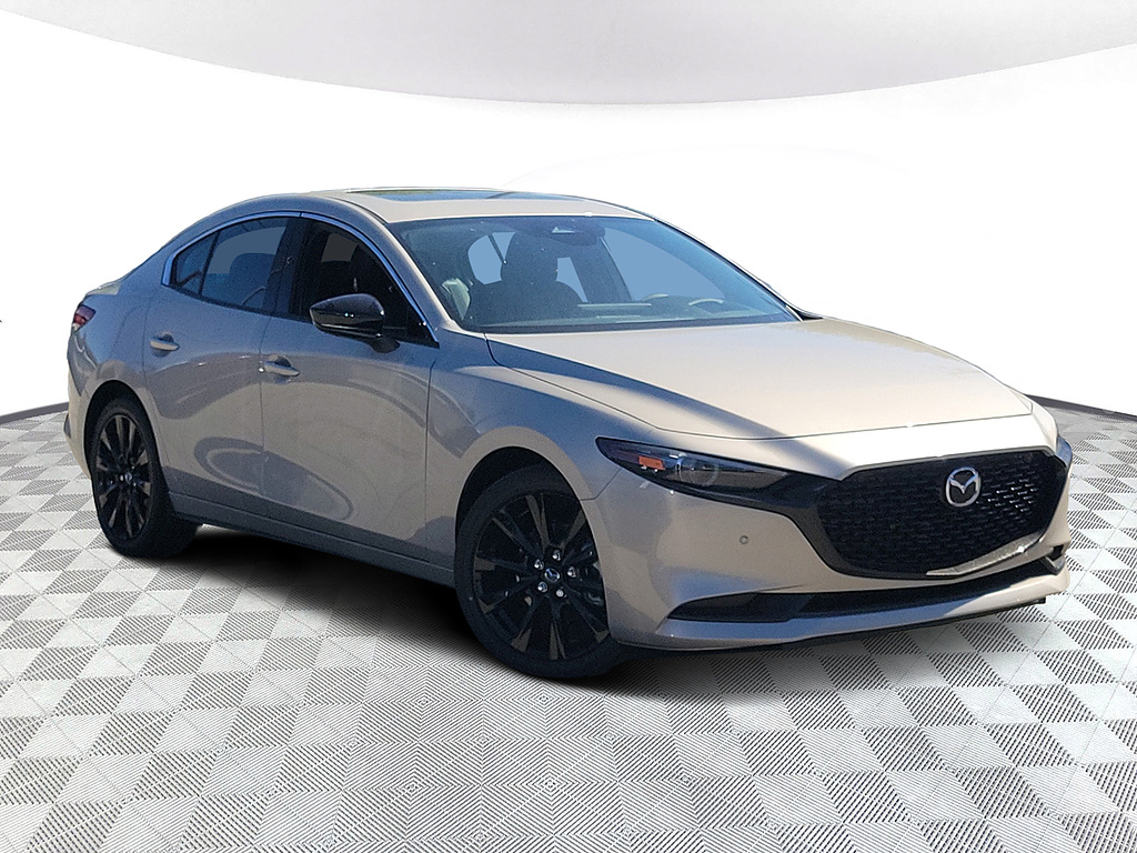 Gray (Platinum Quartz Metallic) 2026 Mazda MAZDA3 Sedan All-Wheel Drive 6-Speed Automatic