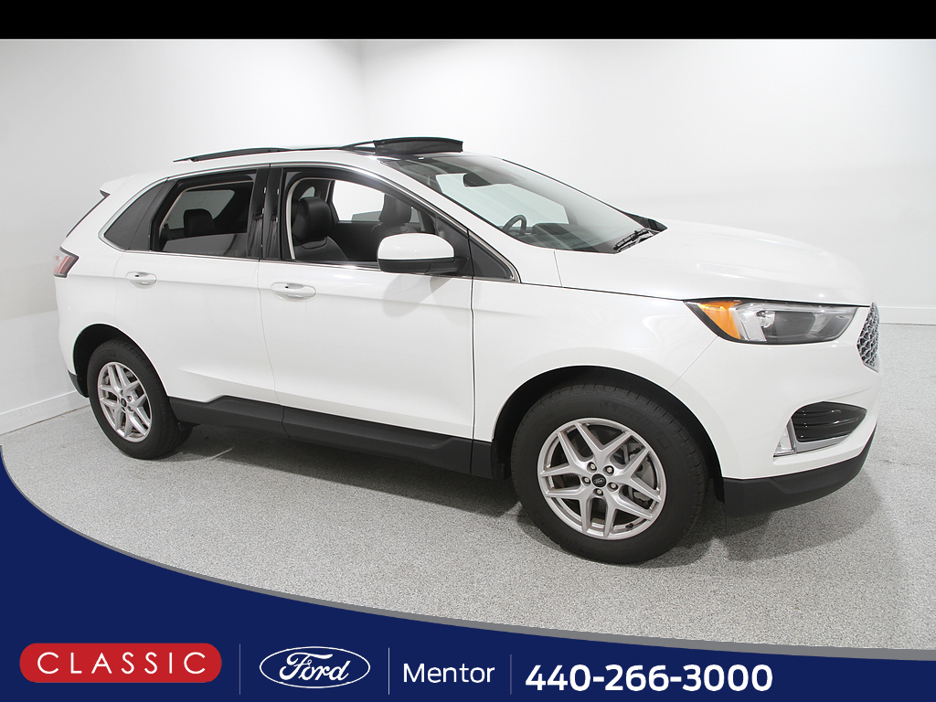 Star White Metallic Tri-Coat 2024 Ford Edge SUV / Crossover All-Wheel Drive 8-Speed Automatic