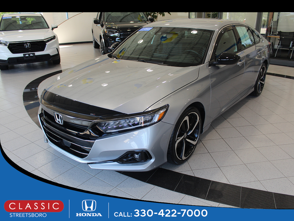 Lunar Silver Metallic 2022 Honda Accord Sedan Front-Wheel Drive Continuously Variable Transmission