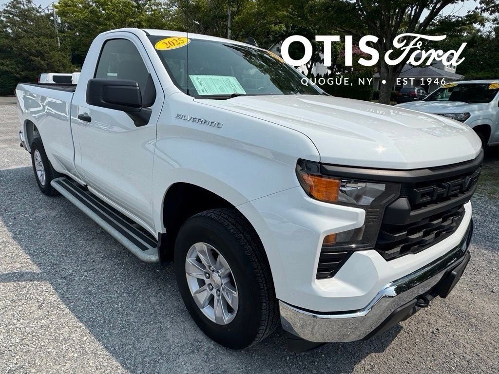 Summit White 2025 Chevrolet Silverado 1500 Pickup Truck 4X2 Automatic