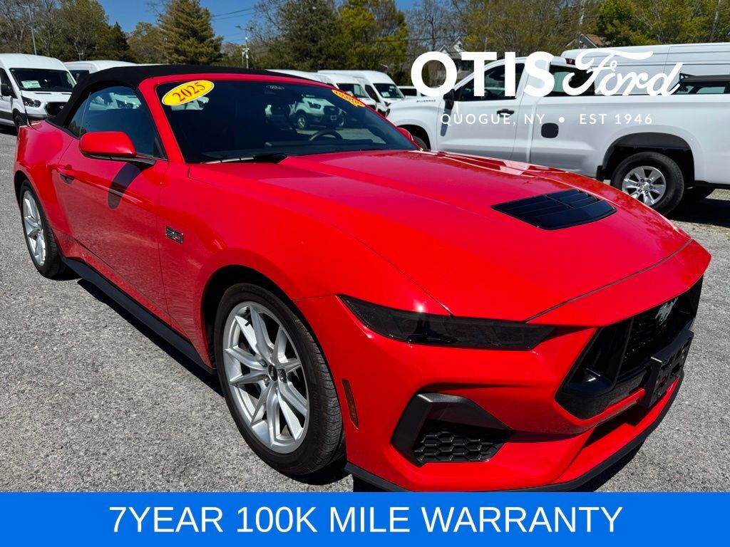 Race Red 2025 Ford Mustang Convertible Rear-Wheel Drive 6-Speed Manual