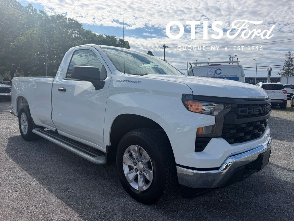 Summit White 2025 Chevrolet Silverado 1500 Pickup Truck 4X2 Automatic