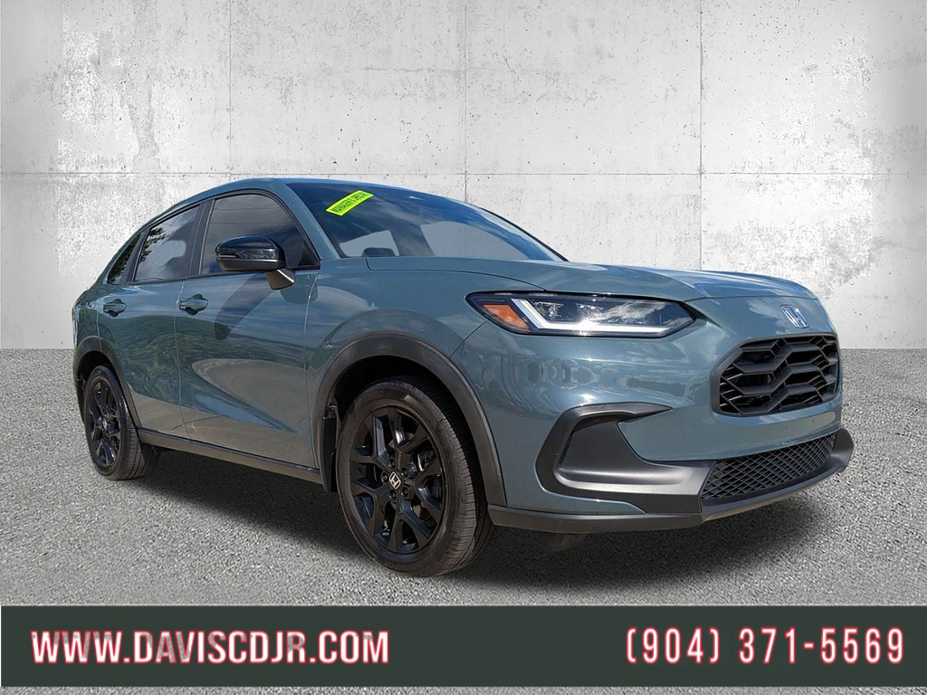 Blue 2023 Honda HR-V SUV / Crossover Front-Wheel Drive Continuously Variable Transmission