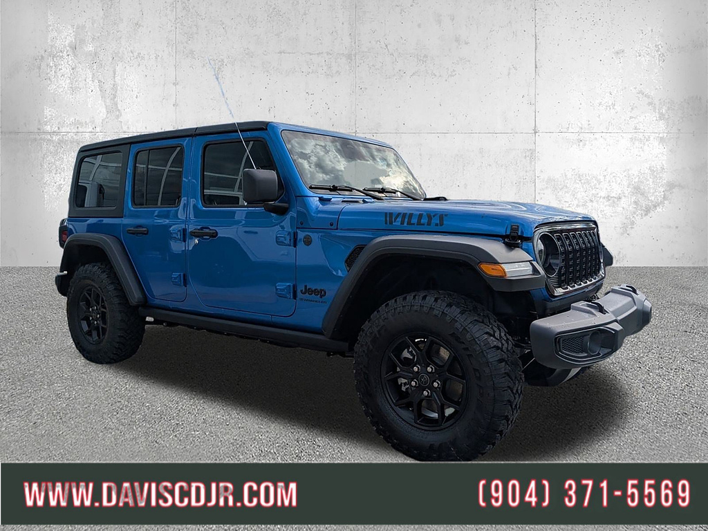 Hydro Blue Pearl Coat 2026 Jeep Wrangler SUV / Crossover Four-Wheel Drive 8-Speed Automatic