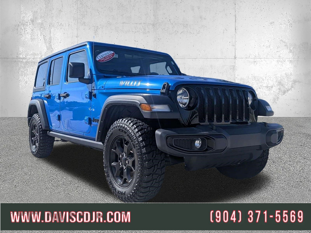 LASER BLU PRLCO 2022 Jeep Wrangler SUV / Crossover Four-Wheel Drive 6-Speed Manual