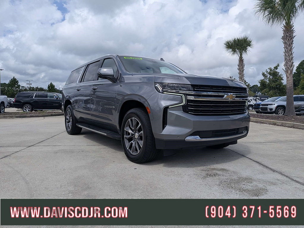 Gray (Satin Steel Metallic) 2021 Chevrolet Suburban SUV / Crossover Four-Wheel Drive Automatic