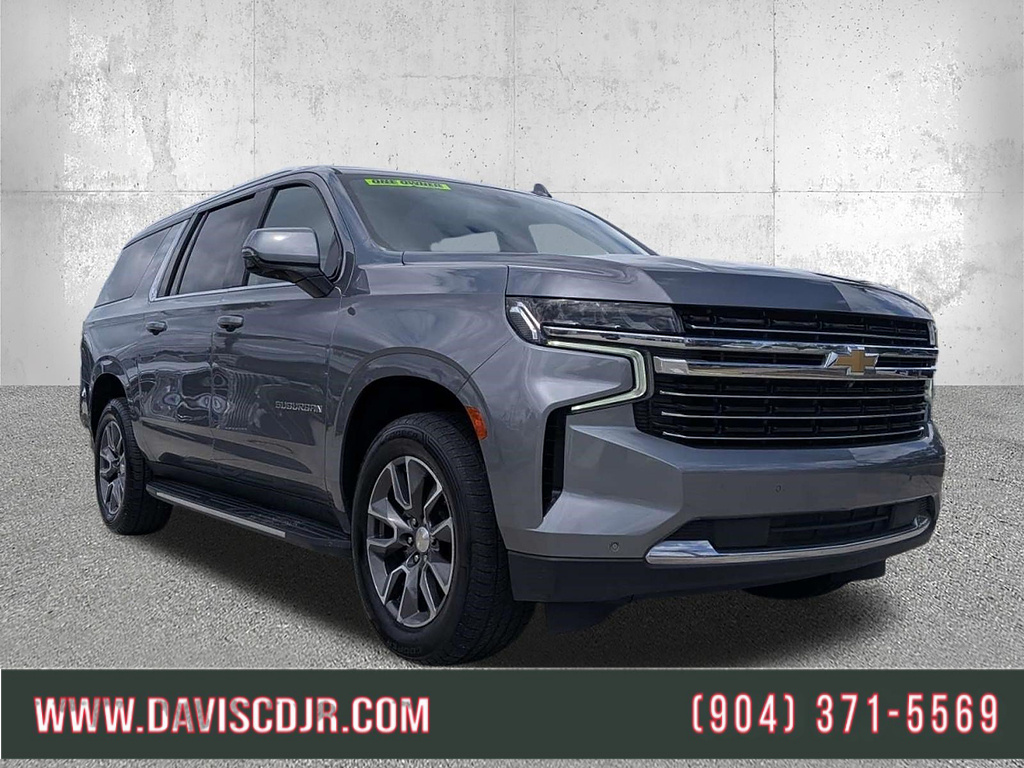 Gray (Satin Steel Metallic) 2021 Chevrolet Suburban SUV / Crossover Four-Wheel Drive Automatic