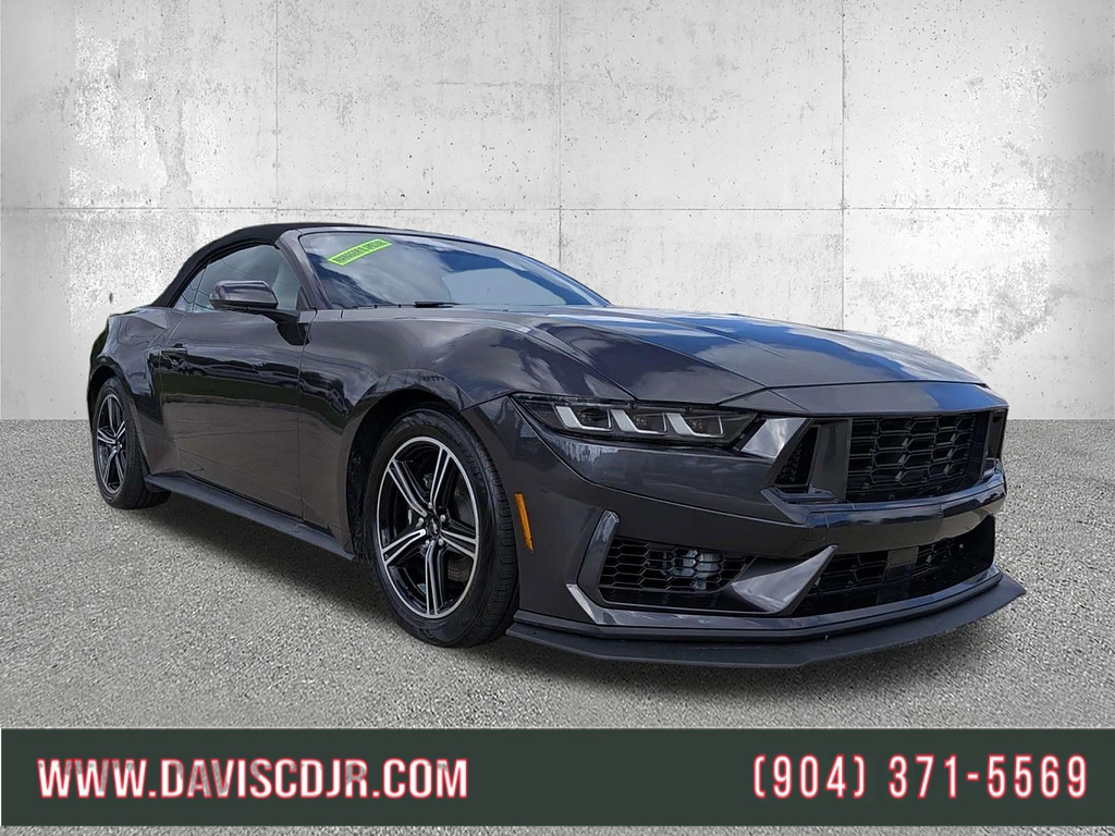 Dark Matter Gray 2024 Ford Mustang Convertible Rear-Wheel Drive Automatic