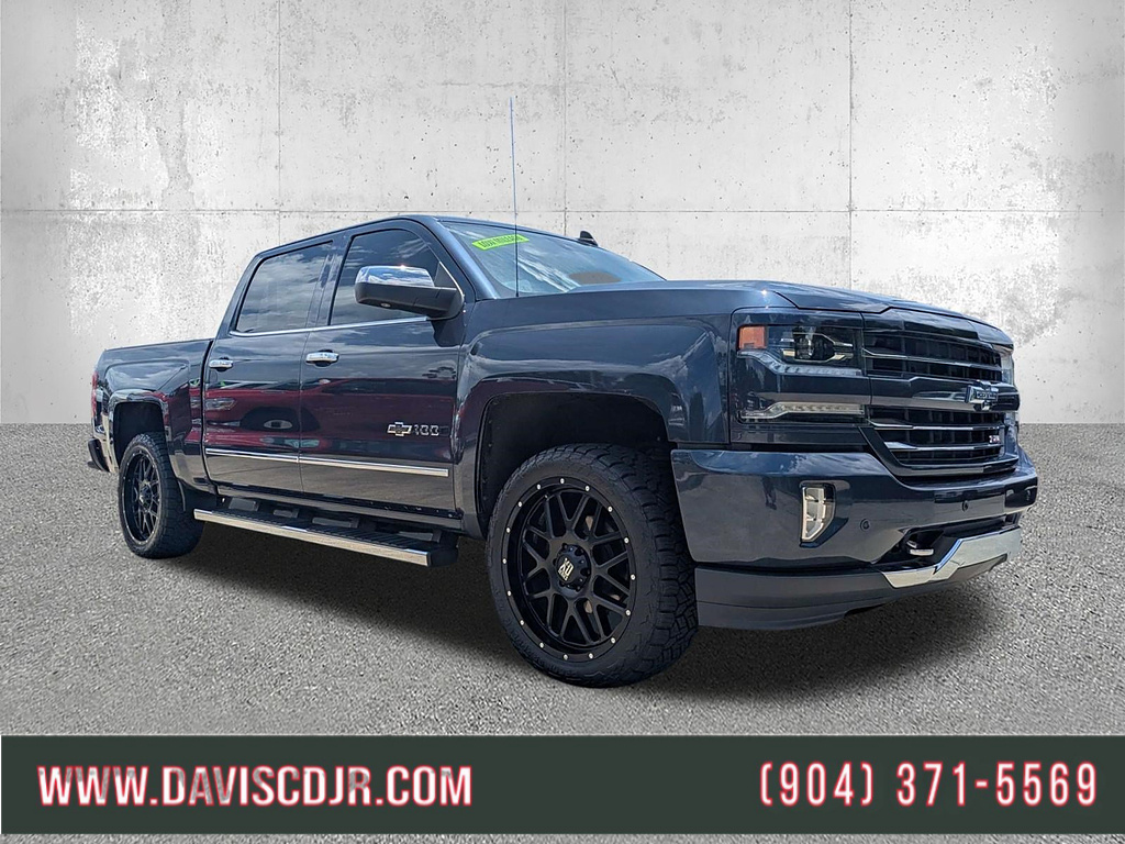 Centennial Blue Metallic 2018 Chevrolet Silverado 1500 Pickup Truck Four-Wheel Drive 8-Speed Automatic