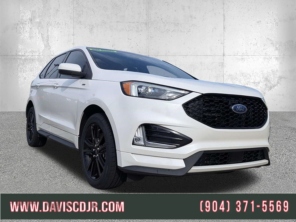 Star White Metallic Tri-Coat 2022 Ford Edge SUV / Crossover All-Wheel Drive 8-Speed Automatic
