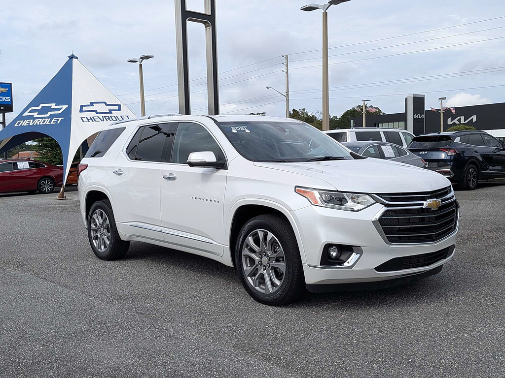 OFF WHITE 2021 Chevrolet Traverse SUV / Crossover Front-Wheel Drive 9-Speed Automatic
