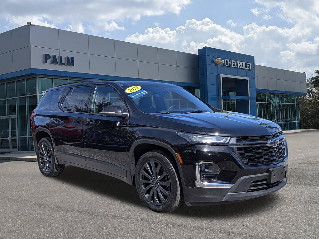 Mosaic Black Metallic 2023 Chevrolet Traverse SUV / Crossover Four-Wheel Drive 9-Speed Automatic