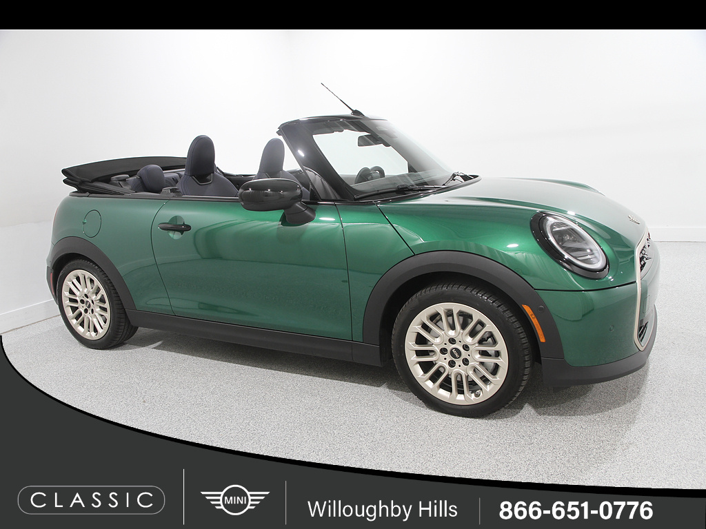 British Racing Green IV Metallic 2026 MINI Cooper Convertible Front-Wheel Drive 7-Speed Automatic