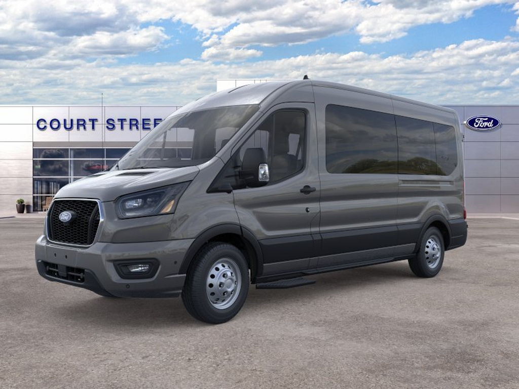Carbonized Gray 2026 Ford Transit Passenger Van All-Wheel Drive Automatic