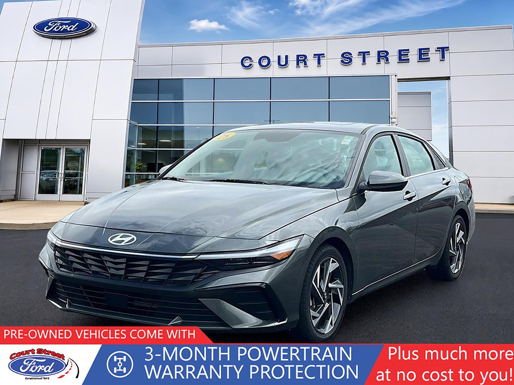 Amazon Gray 2025 Hyundai Elantra Sedan Front-Wheel Drive Continuously Variable Transmission