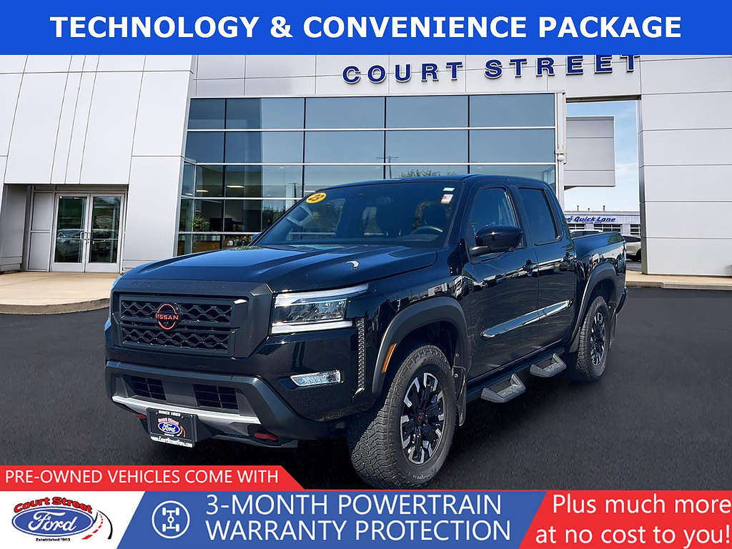 Black 2023 Nissan Frontier Pickup Truck Four-Wheel Drive 9-Speed Automatic