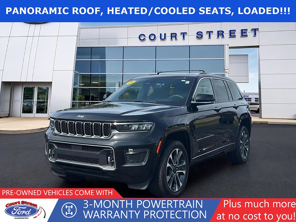 Diamond Black Crystal Pearlcoat 2023 Jeep Grand Cherokee SUV / Crossover Four-Wheel Drive 8-Speed Automatic