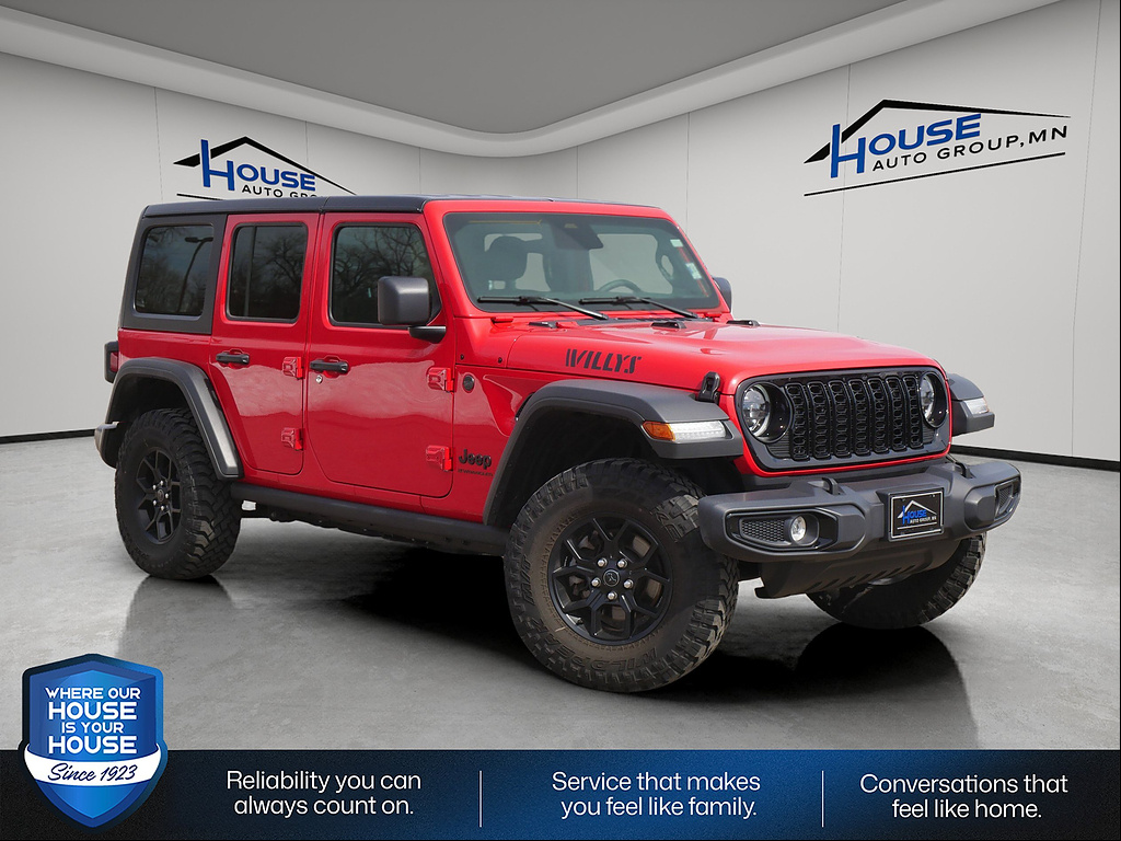 Firecracker Red Clear Coat 2025 Jeep Wrangler SUV / Crossover Four-Wheel Drive 8-Speed Automatic