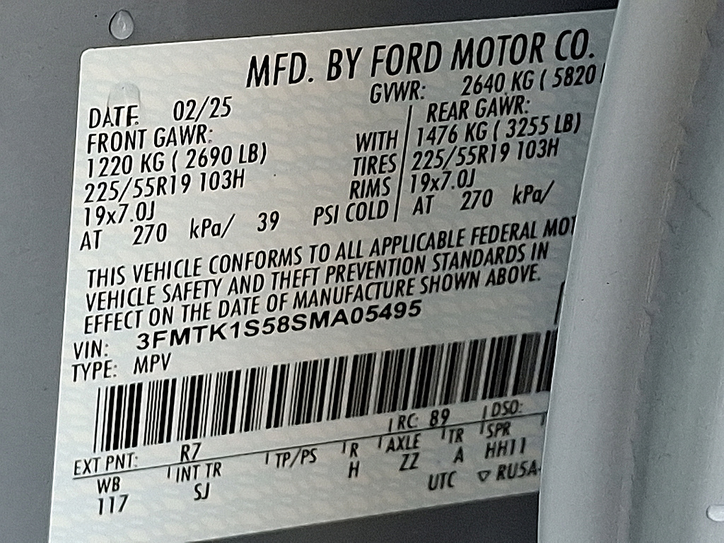 2025 Ford Mustang Mach-E Select Glacier Gray Metallic Tri-Coat at Woltz & Wind Ford
