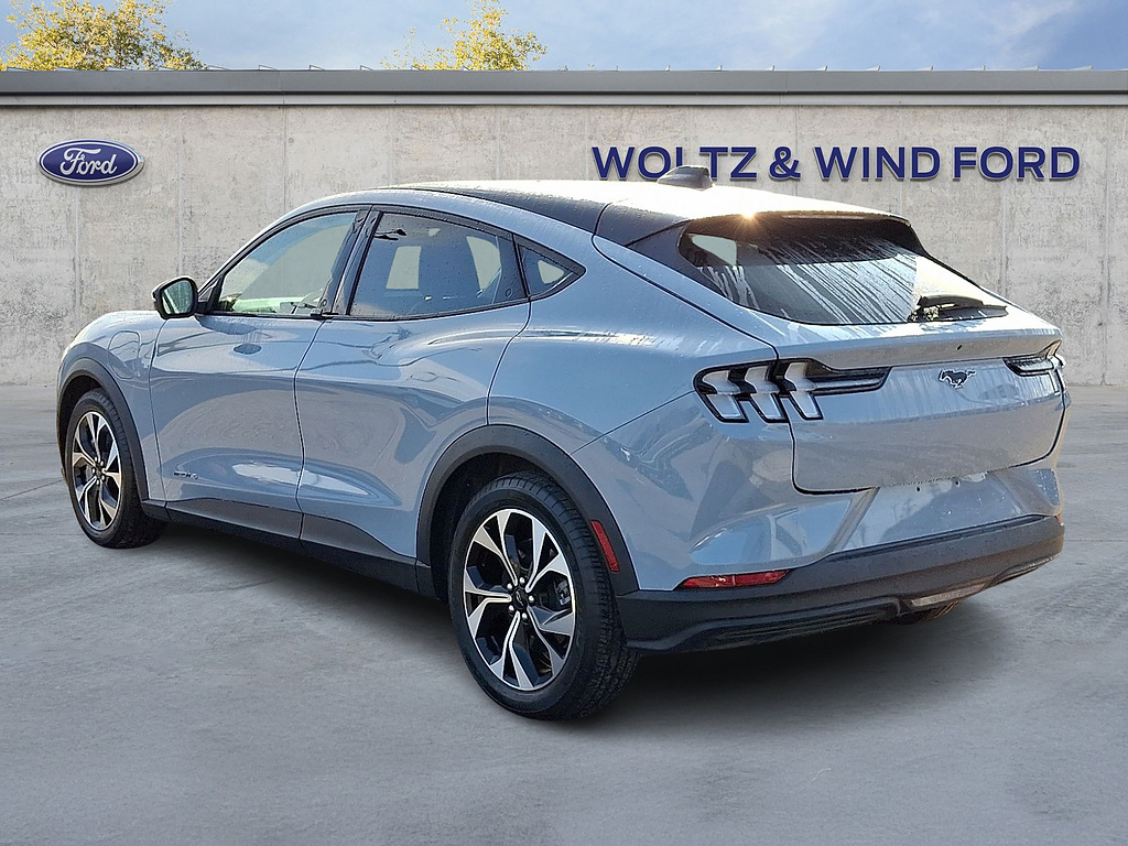 2025 Ford Mustang Mach-E Select Glacier Gray Metallic Tri-Coat at Woltz & Wind Ford