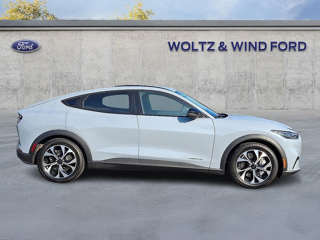 2025 Ford Mustang Mach-E Select Glacier Gray Metallic Tri-Coat at Woltz & Wind Ford