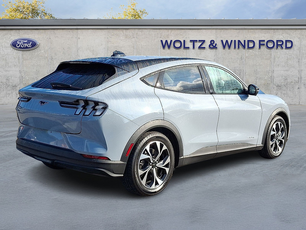 2025 Ford Mustang Mach-E Select Glacier Gray Metallic Tri-Coat at Woltz & Wind Ford