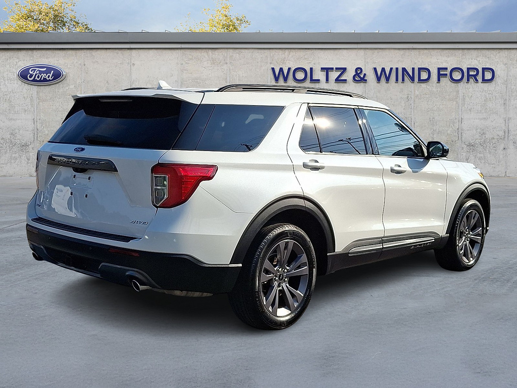 2024 Ford Explorer XLT Star White Metallic Tri-Coat at Washington Ford