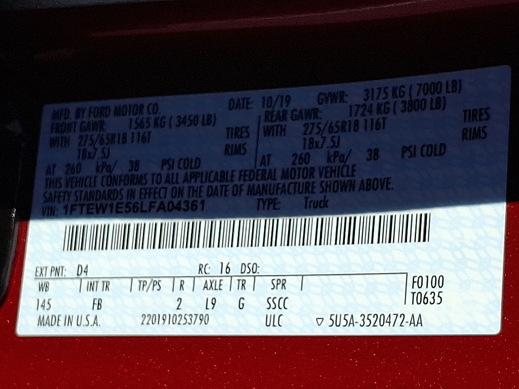 2020 Ford F-150 photo 26 of 31