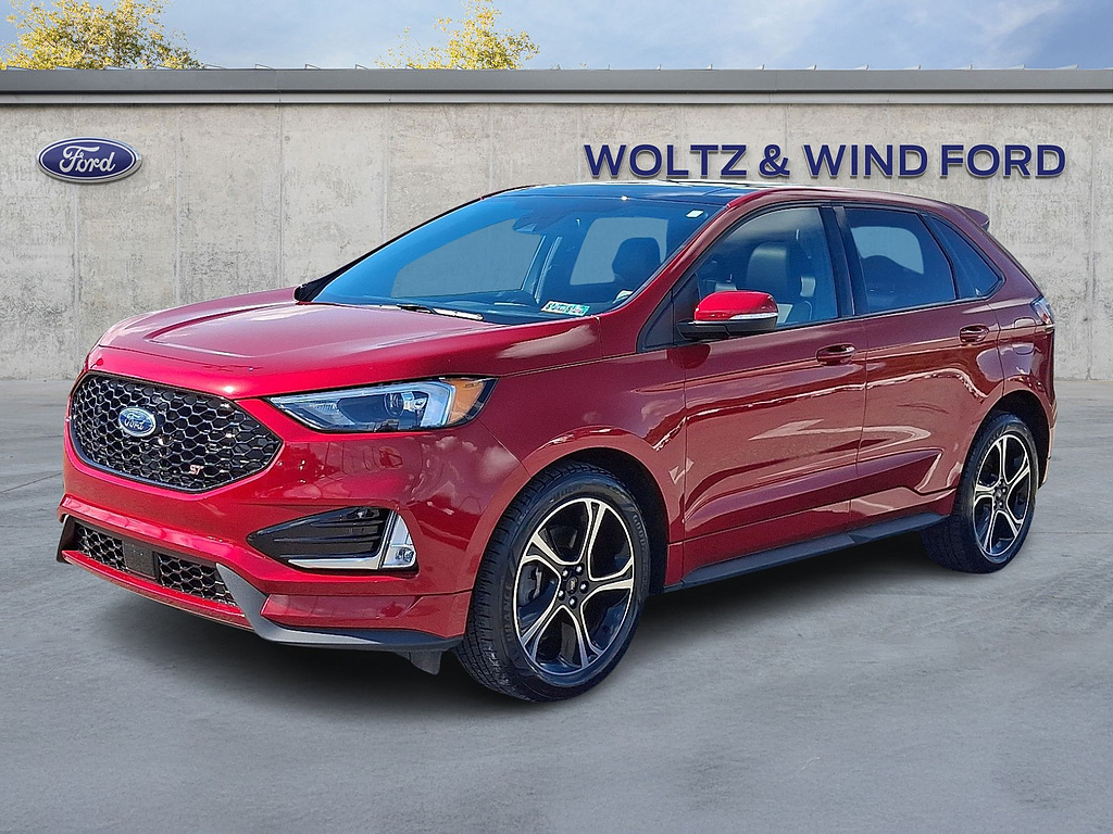 2020 Ford Edge ST Rapid Red Metallic Tinted Clearcoat at Lake View Ford