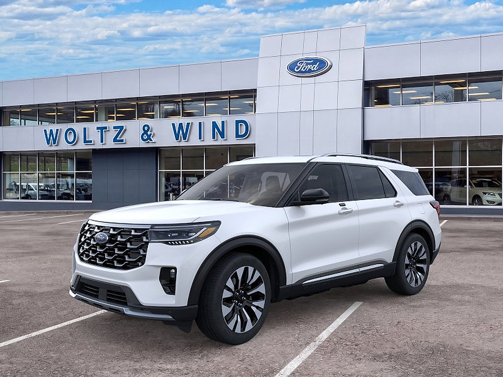 2026 Ford Explorer Platinum Star White Metallic Tri-Coat at Altoona Honda