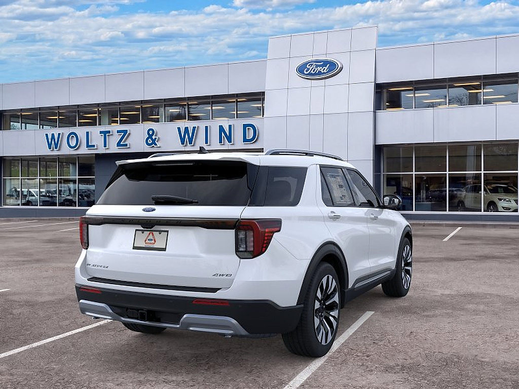 2026 Ford Explorer Platinum Star White Metallic Tri-Coat at Altoona Honda