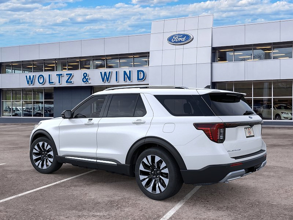 2026 Ford Explorer Platinum Star White Metallic Tri-Coat at Altoona Honda