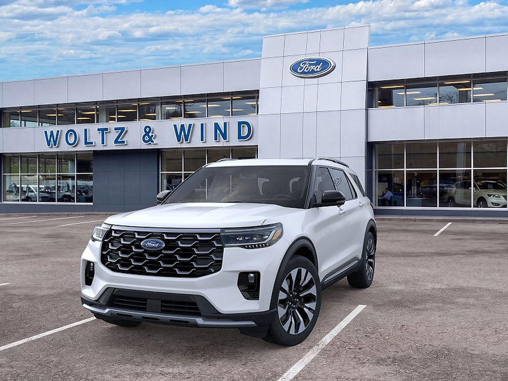 2026 Ford Explorer Platinum Star White Metallic Tri-Coat at Altoona Honda