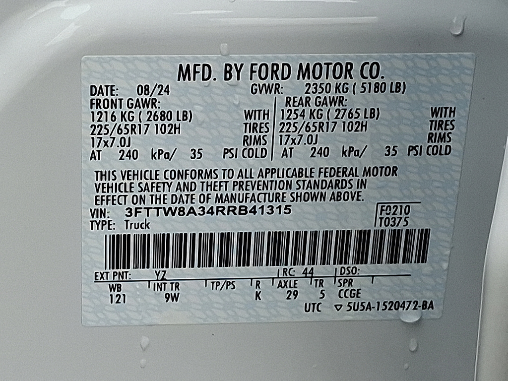 2024 Ford Maverick XL Oxford White at Washington Ford