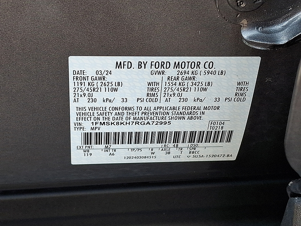 2024 Ford Explorer ST-Line Carbonized Gray at Woltz & Wind Ford