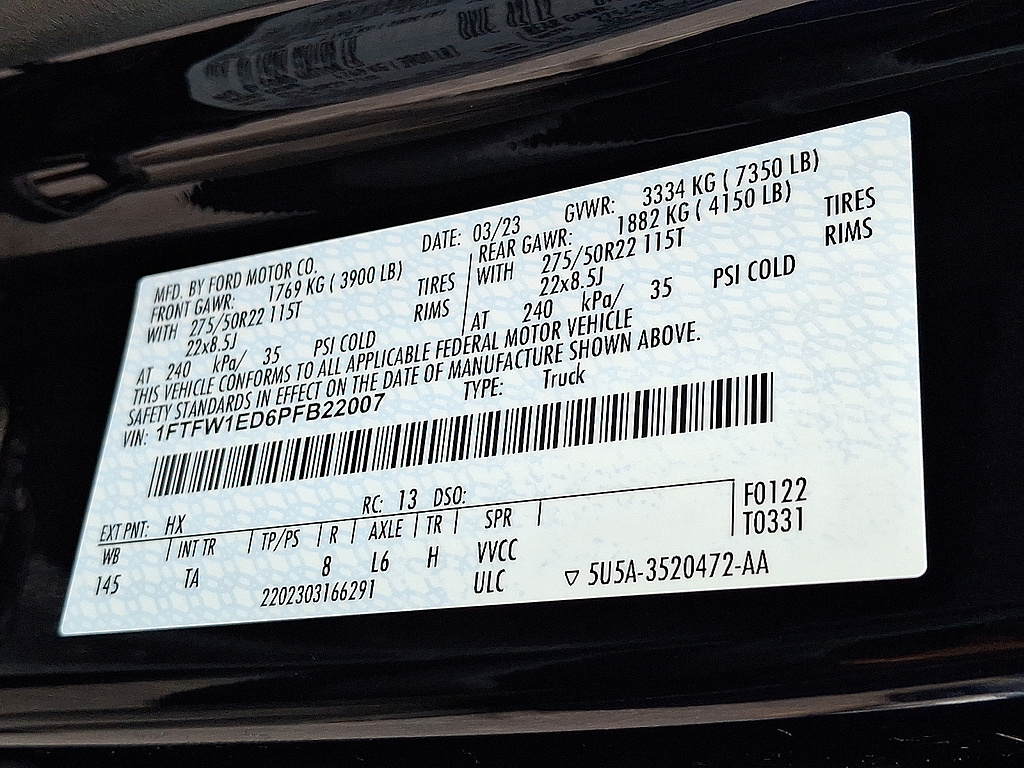 2023 Ford F-150 Limited Antimatter Blue at Washington Ford
