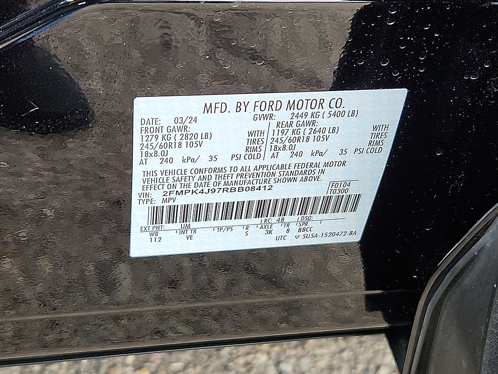 2024 Ford Edge SEL Agate Black at McCandless Ford