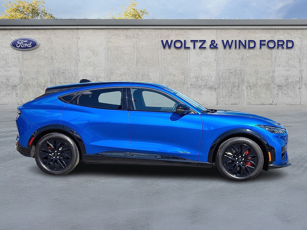 2025 Ford Mustang Mach-E Premium Velocity Blue at Woltz & Wind Ford