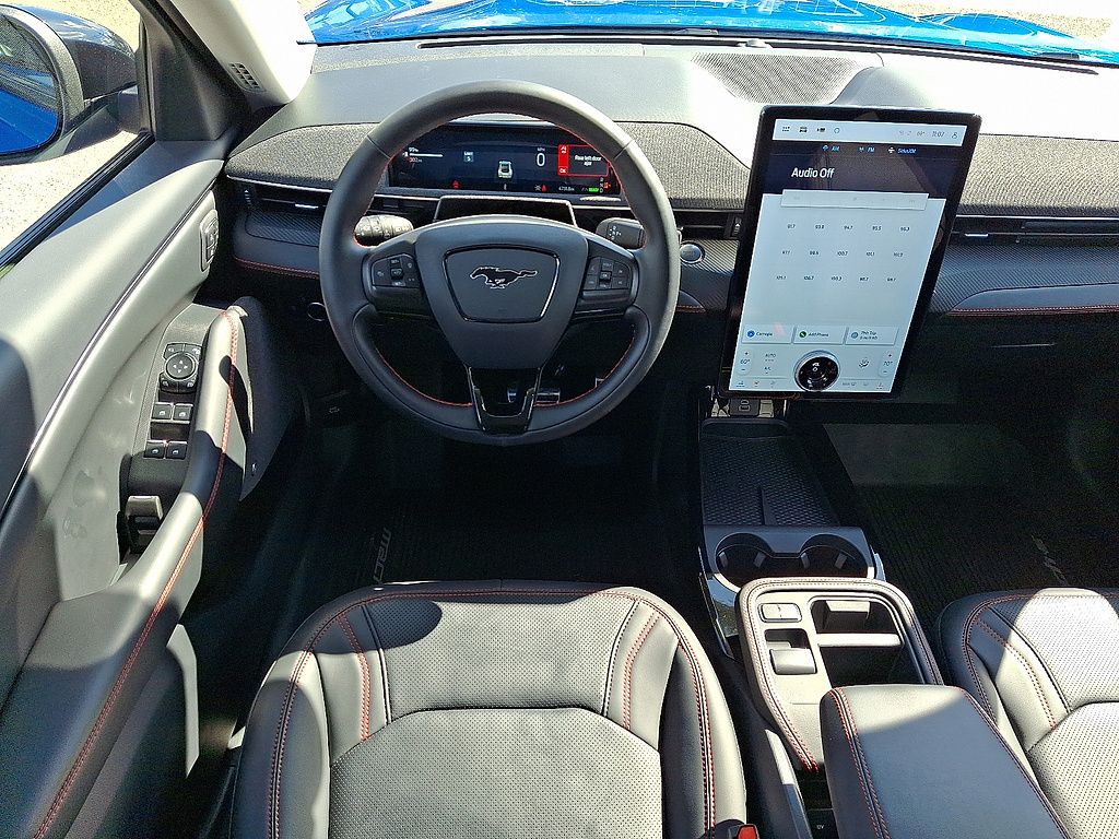 2025 Ford Mustang Mach-E Premium Velocity Blue at Woltz & Wind Ford