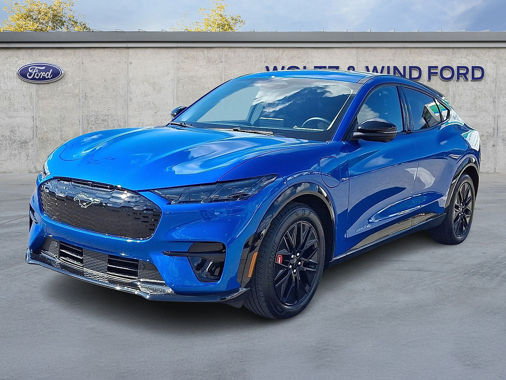 2025 Ford Mustang Mach-E Premium Velocity Blue at Woltz & Wind Ford