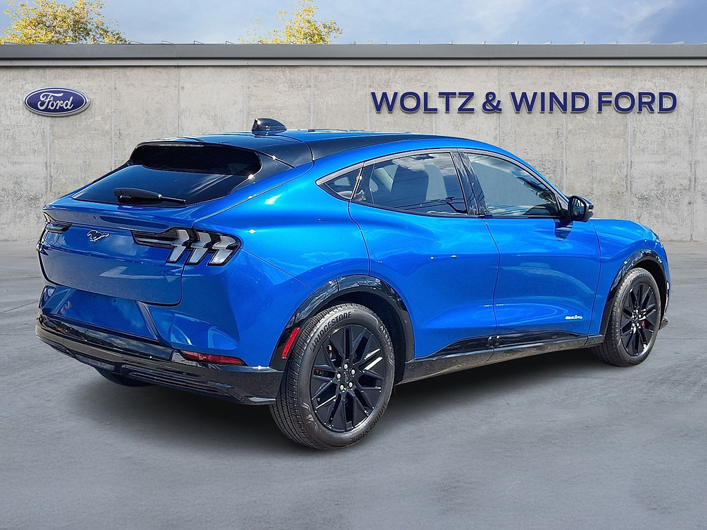 2025 Ford Mustang Mach-E Premium Velocity Blue at Woltz & Wind Ford