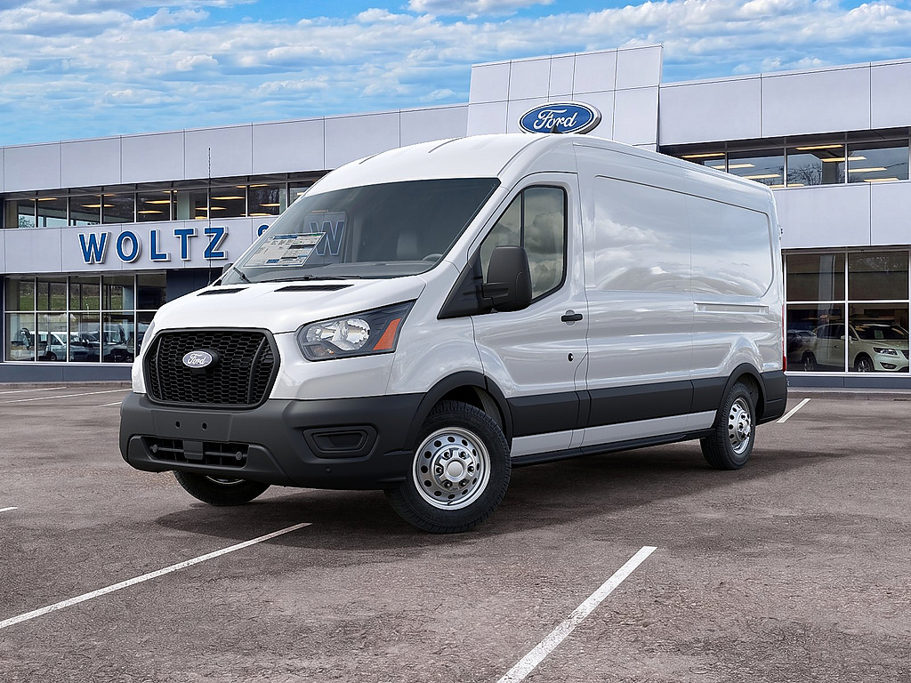 2027 Ford Transit Cargo Van T-250 148" Med Rf 9150 GVWR AWD Oxford White at Woltz & Wind Ford