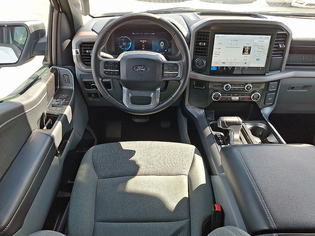 2025 Ford F-150 Lightning XLT WHITE at Woltz & Wind Ford