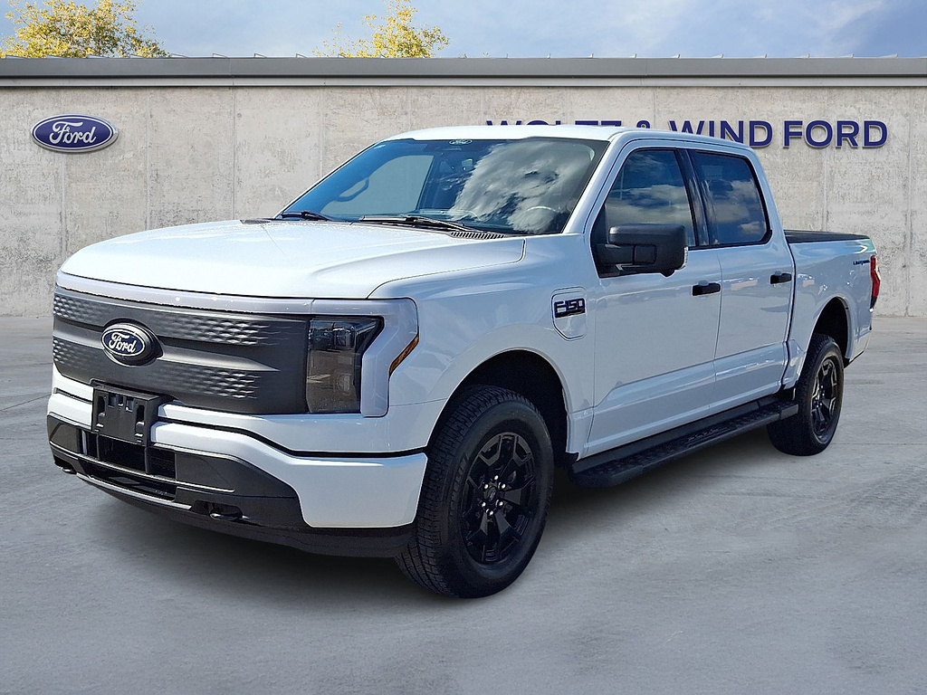 2025 Ford F-150 Lightning XLT WHITE at Woltz & Wind Ford