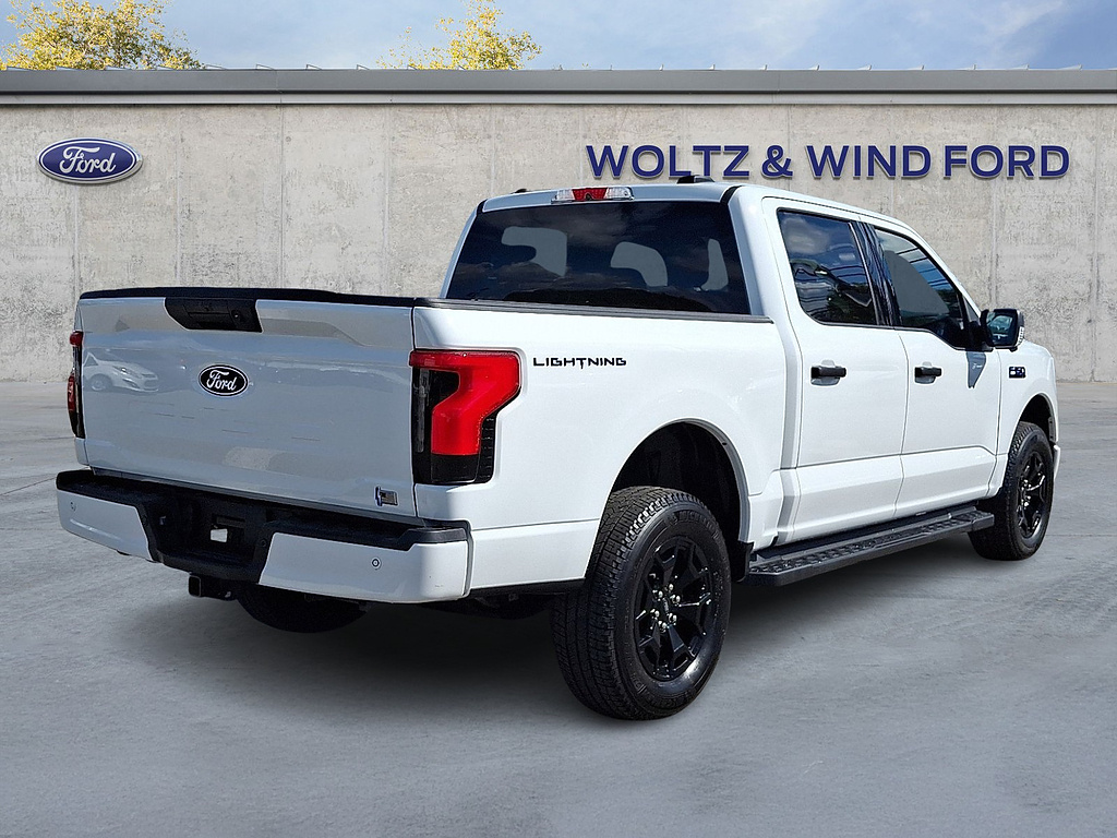 2025 Ford F-150 Lightning XLT WHITE at Woltz & Wind Ford