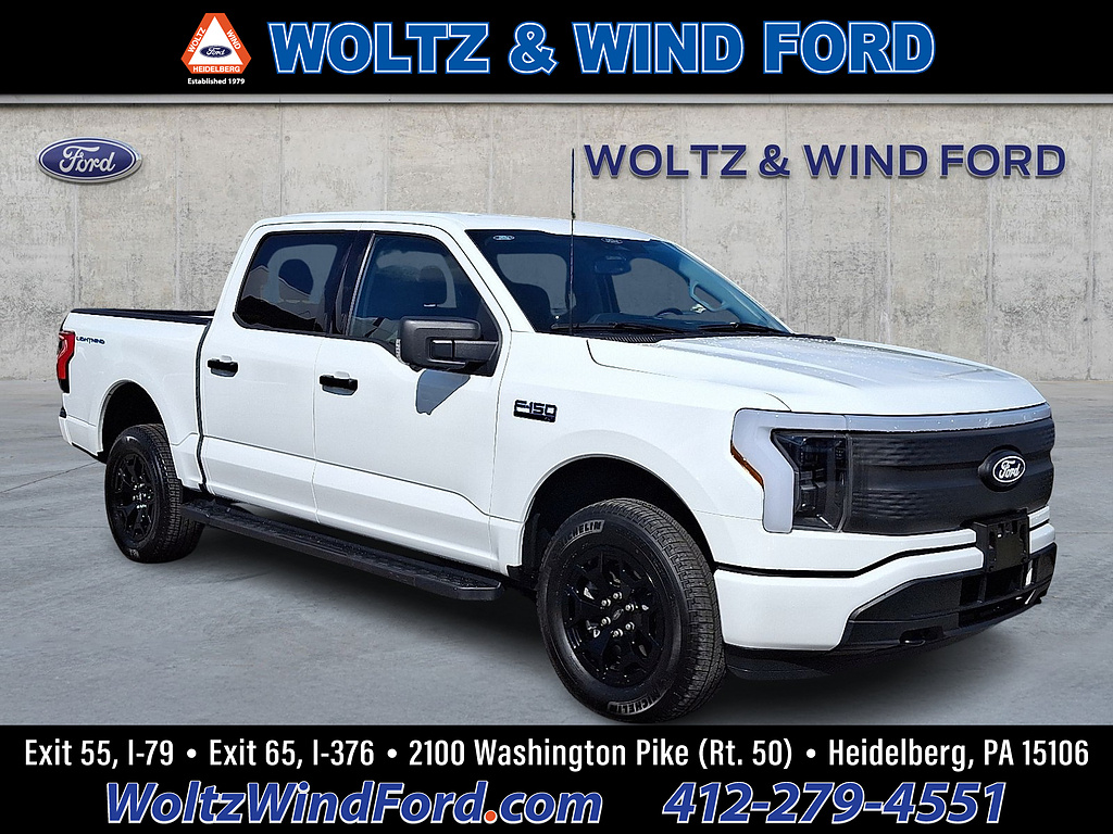 2025 Ford F-150 Lightning XLT WHITE at Woltz & Wind Ford