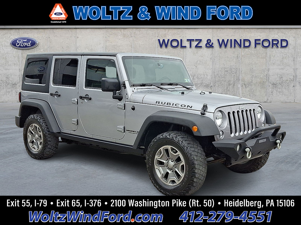 2016 Jeep Wrangler Unlimited Rubicon Billet Silver Metallic Clear Coat at Lake View Ford