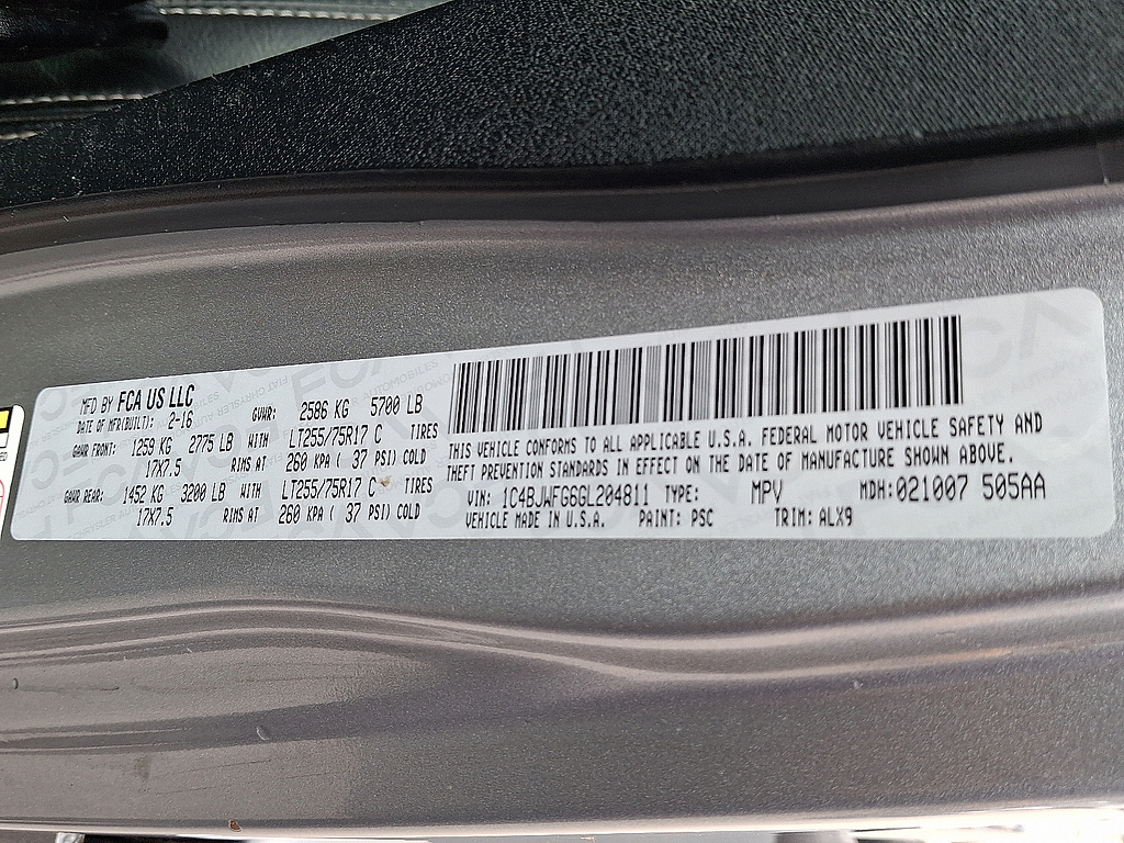 2016 Jeep Wrangler Unlimited Rubicon Billet Silver Metallic Clear Coat at Lake View Ford