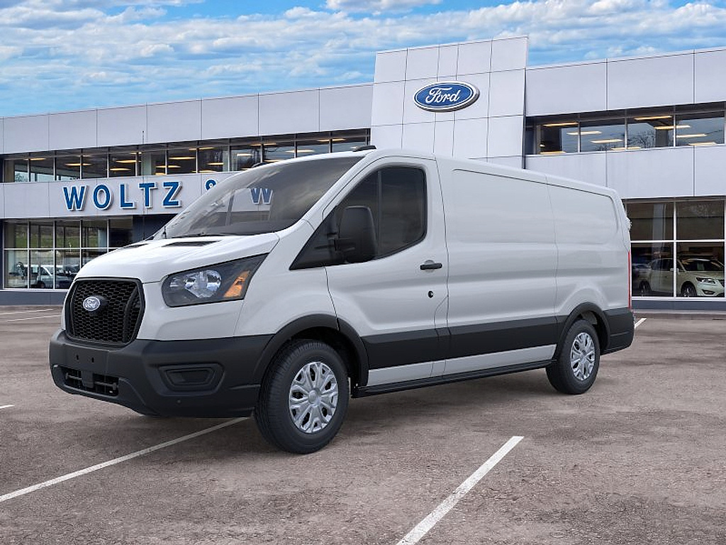 2026 Ford Transit Cargo Van T-150 130" Low Rf 8800 GVWR RWD Oxford White at Woltz & Wind Ford