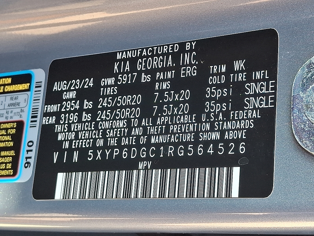 2024 Kia Telluride S Everlasting Silver at Baglier Buick GMC Mazda